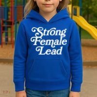 Strong Female Lead Gift Feminist Great Gift Kids Hoodie thumb 3