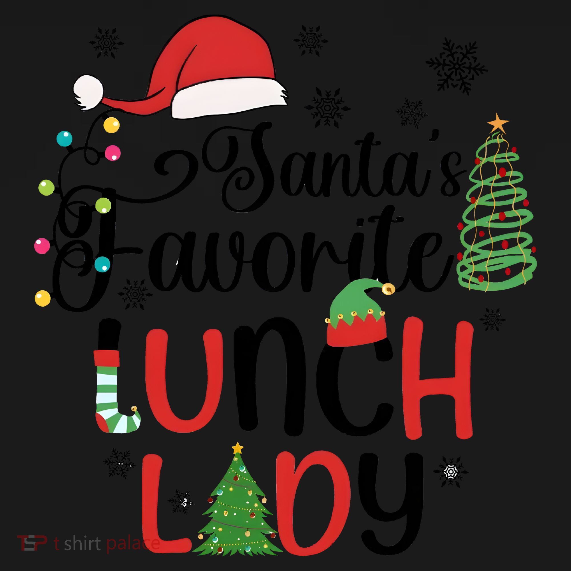 SantaS Favorite Lunch Lady Christmas Toddler Hoodie