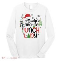 SantaS Favorite Lunch Lady Christmas Long Sleeve Shirt thumb 0