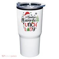 SantaS Favorite Lunch Lady Christmas Tumbler thumb 0
