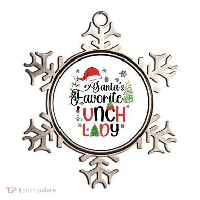 SantaS Favorite Lunch Lady Christmas Ornament
