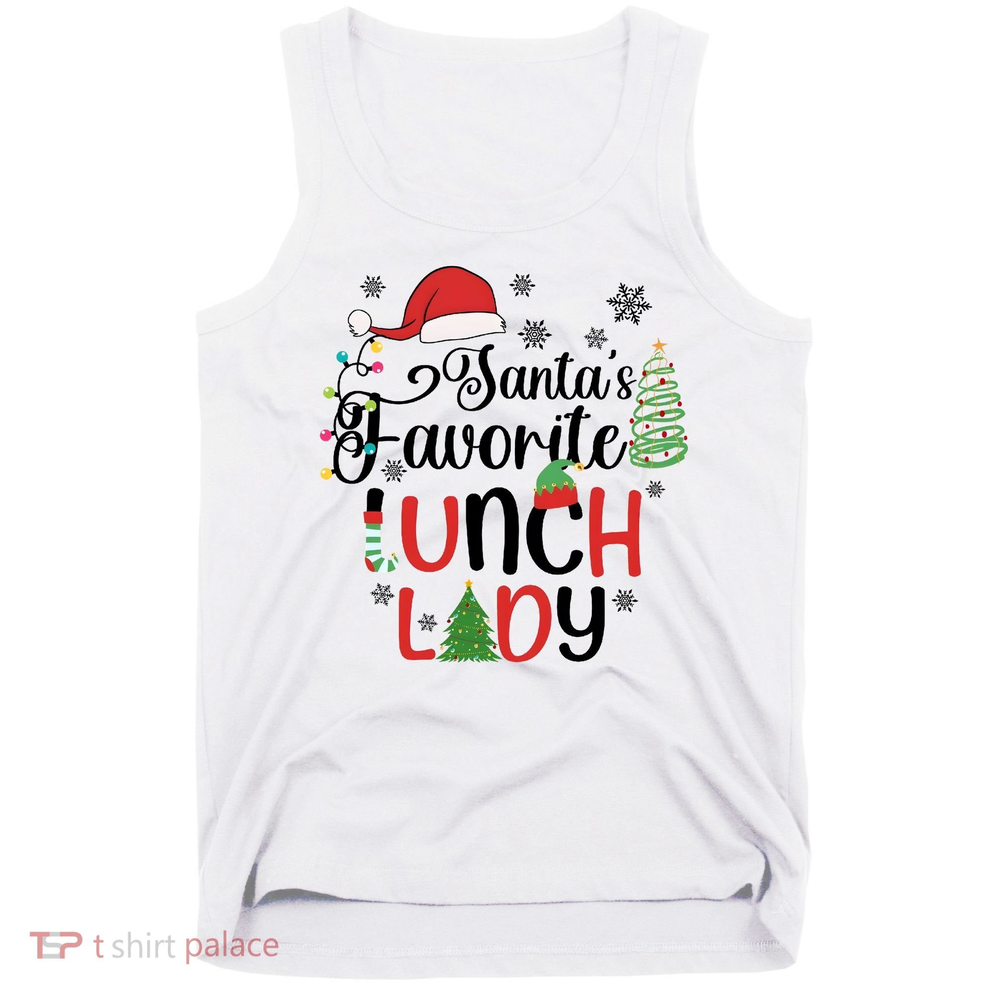 SantaS Favorite Lunch Lady Christmas Tank Top