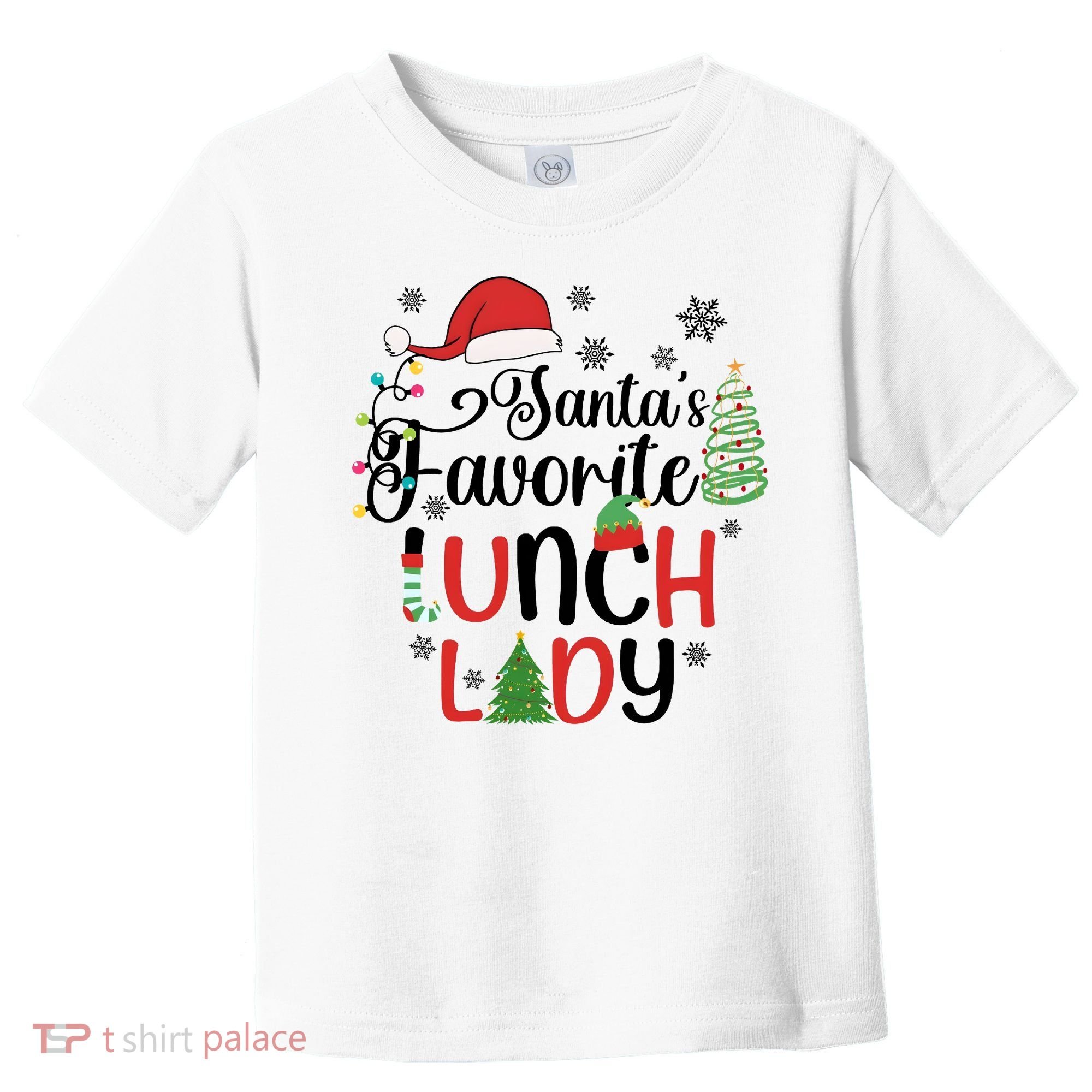 SantaS Favorite Lunch Lady Christmas Toddler T-Shirt