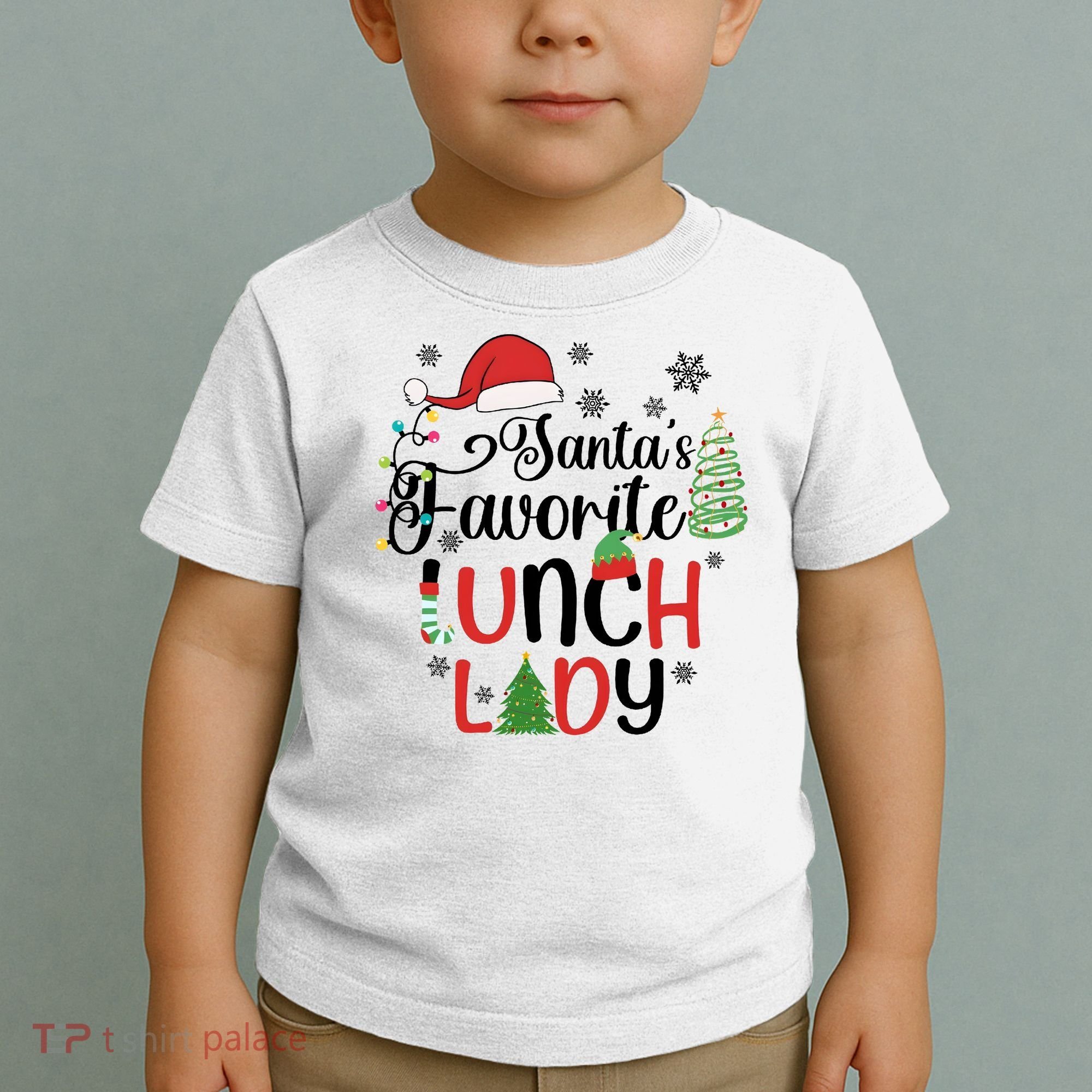 SantaS Favorite Lunch Lady Christmas Toddler T-Shirt