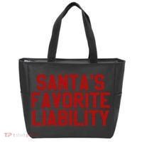 Santas Favorite Liability Funny Political Christmas Tote Bag thumb 0
