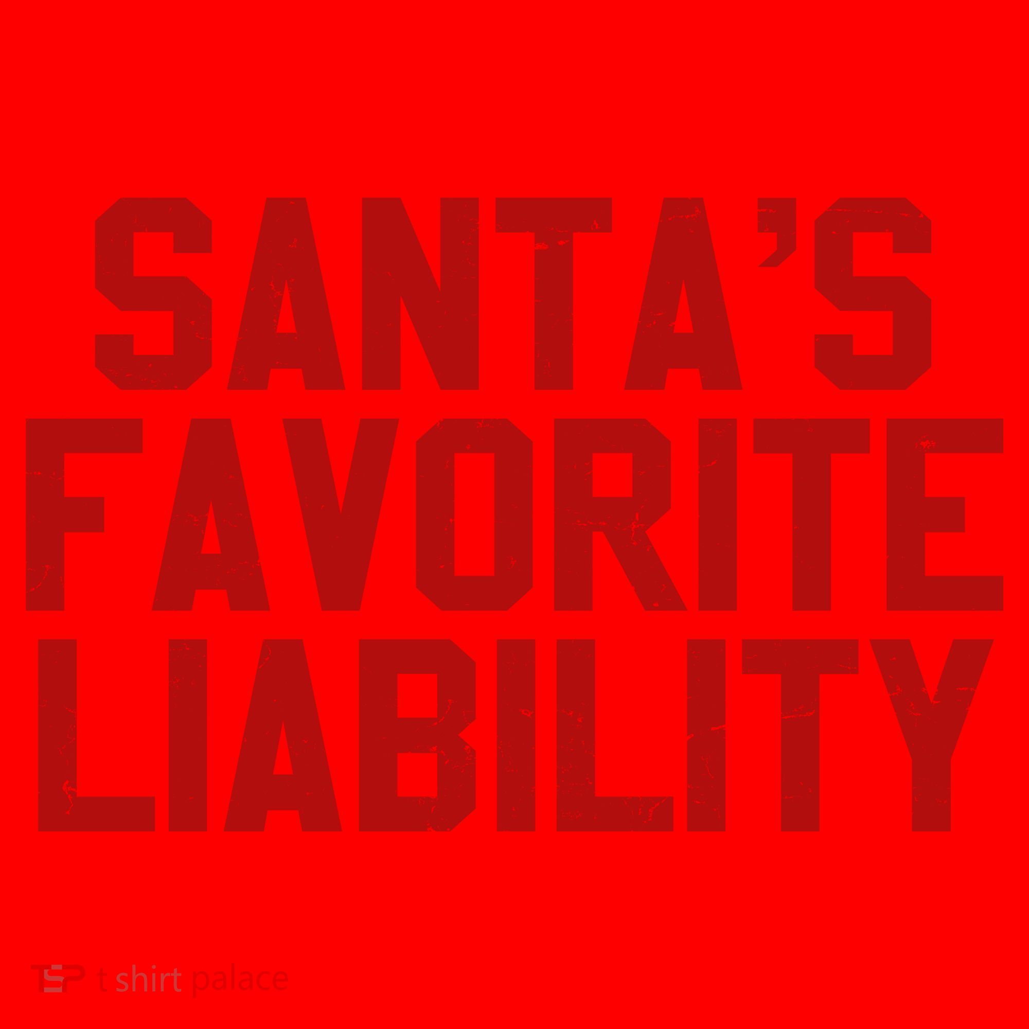 Santas Favorite Liability Funny Political Christmas Santa Hat