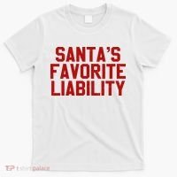 Santas Favorite Liability Funny Political Christmas T-Shirt thumb 0