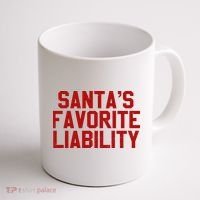 Santas Favorite Liability Funny Political Christmas Coffee Mug thumb 1