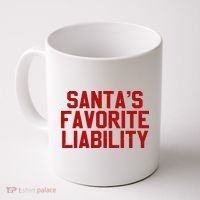 Santas Favorite Liability Funny Political Christmas Coffee Mug thumb 0