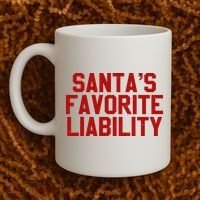 Santas Favorite Liability Funny Political Christmas Coffee Mug thumb 2