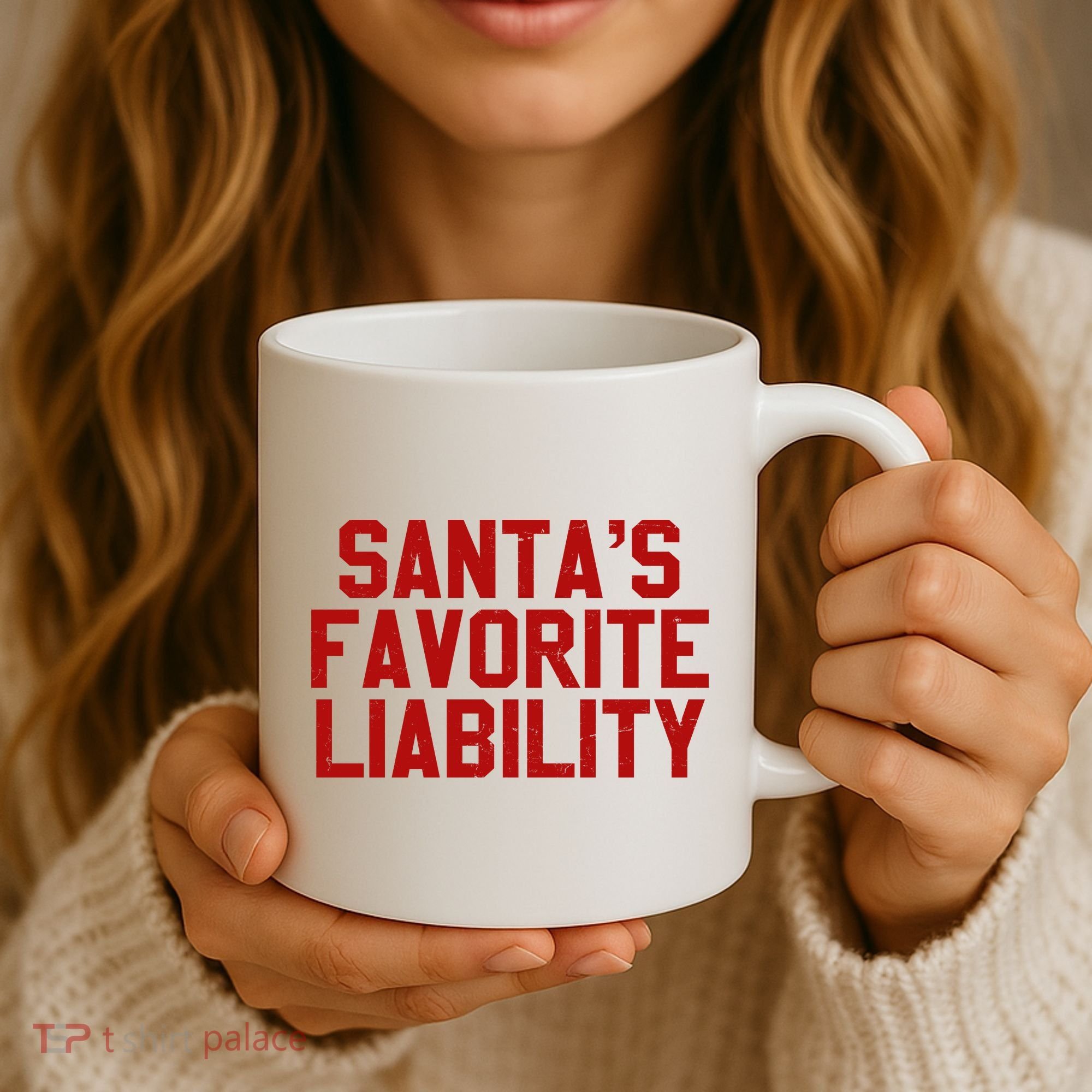 Santas Favorite Liability Funny Political Christmas Coffee Mug