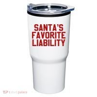 Santas Favorite Liability Funny Political Christmas Tumbler thumb 0