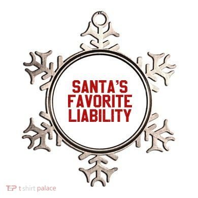 Santas Favorite Liability Funny Political Christmas Ornament