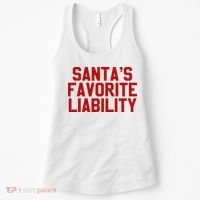 Santas Favorite Liability Funny Political Christmas Women's Tank Top thumb 0