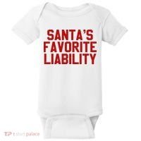 Santas Favorite Liability Funny Political Christmas Baby Bodysuit thumb 0