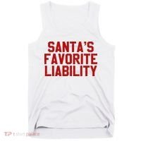 Santas Favorite Liability Funny Political Christmas Tank Top thumb 0