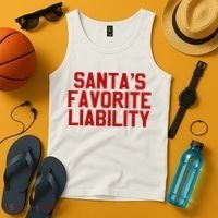 Santas Favorite Liability Funny Political Christmas Tank Top thumb 4