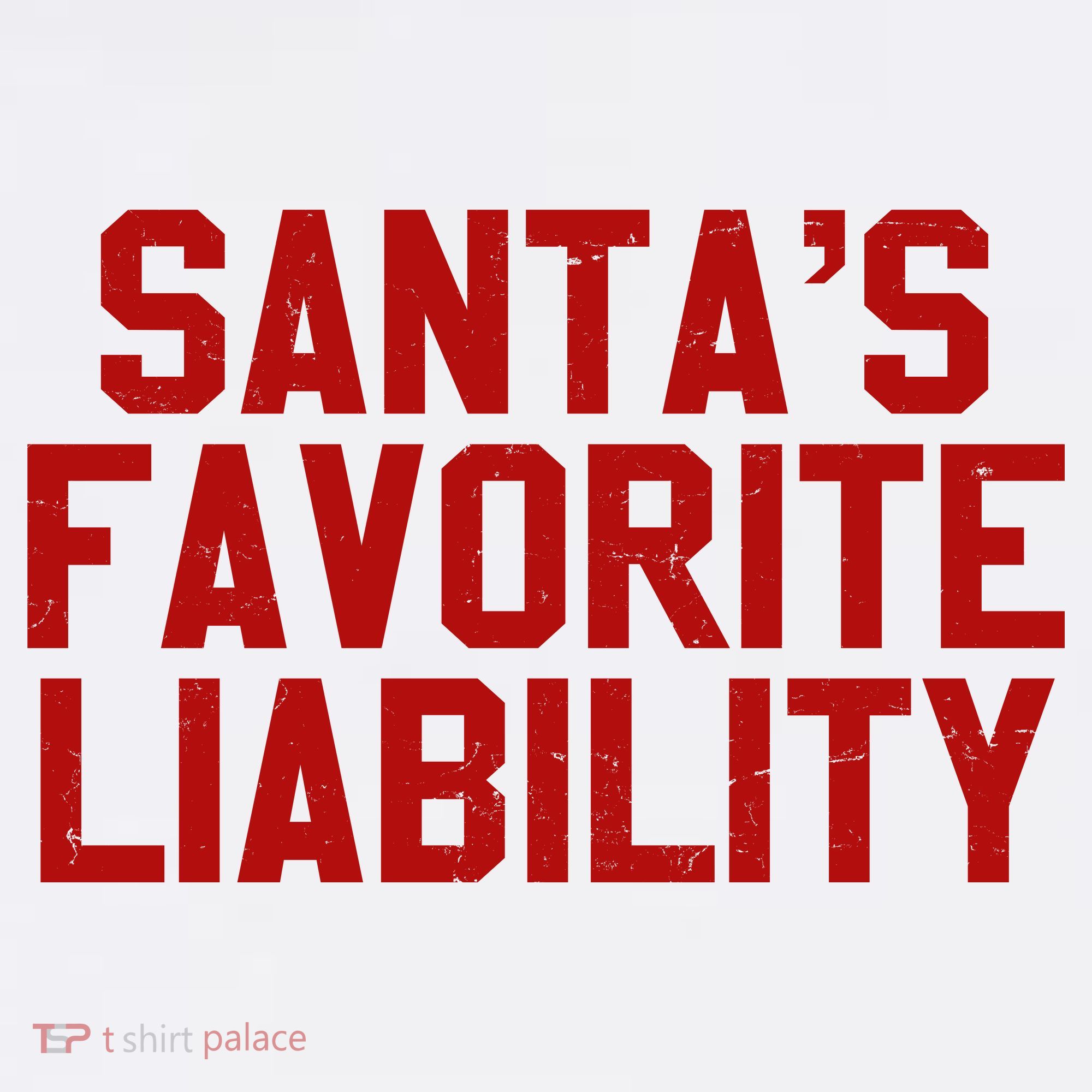Santas Favorite Liability Funny Political Christmas Visor