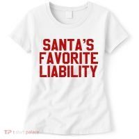 Santas Favorite Liability Funny Political Christmas Women's T-Shirt thumb 0