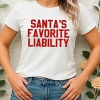 Santas Favorite Liability Funny Political Christmas Women's T-Shirt thumb 2