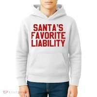 Santas Favorite Liability Funny Political Christmas Kids Hoodie thumb 4