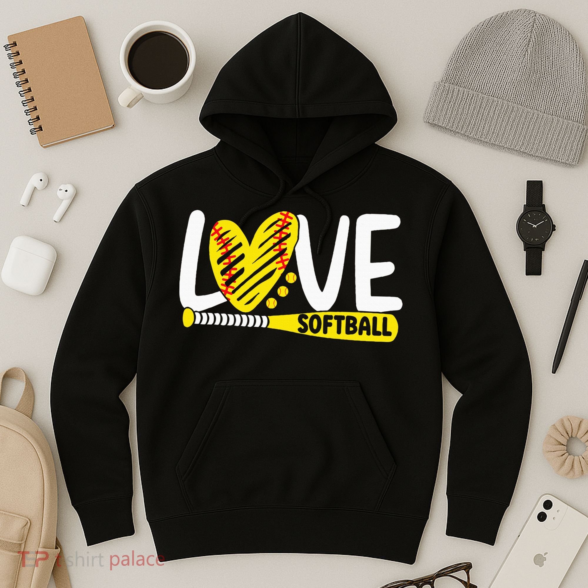 Softball For Love Softball Hoodie