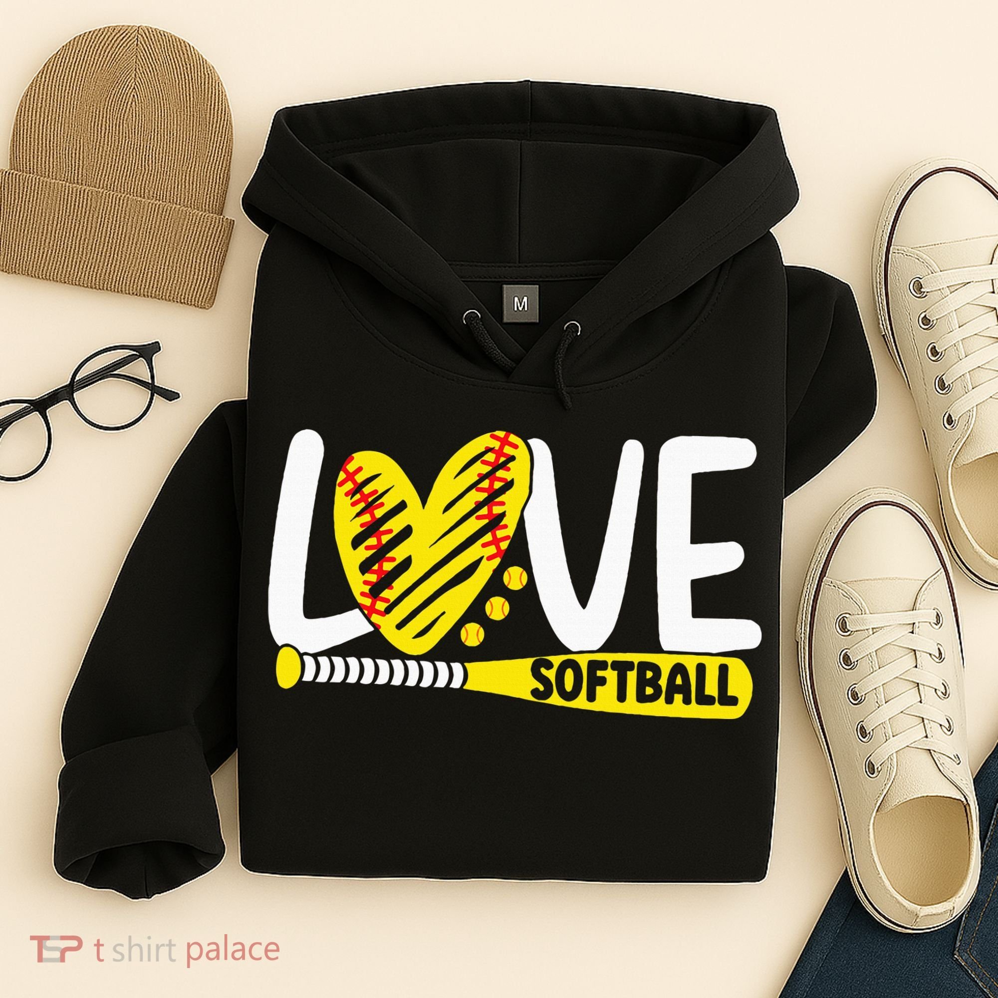 Softball For Love Softball Hoodie