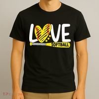 Softball For Love Softball T-Shirt thumb 3