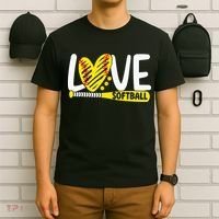 Softball For Love Softball T-Shirt thumb 6