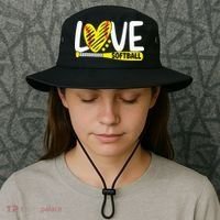 Softball For Love Softball Bucket Hat thumb 3