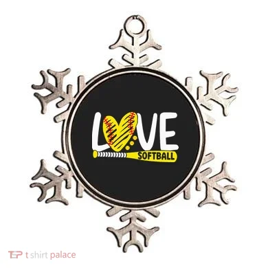 Softball For Love Softball Ornament