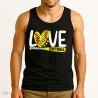 Softball For Love Softball Tank Top thumb 3