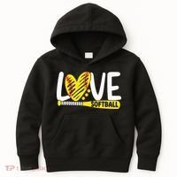 Softball For Love Softball Kids Hoodie thumb 0