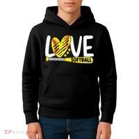 Softball For Love Softball Kids Hoodie thumb 4