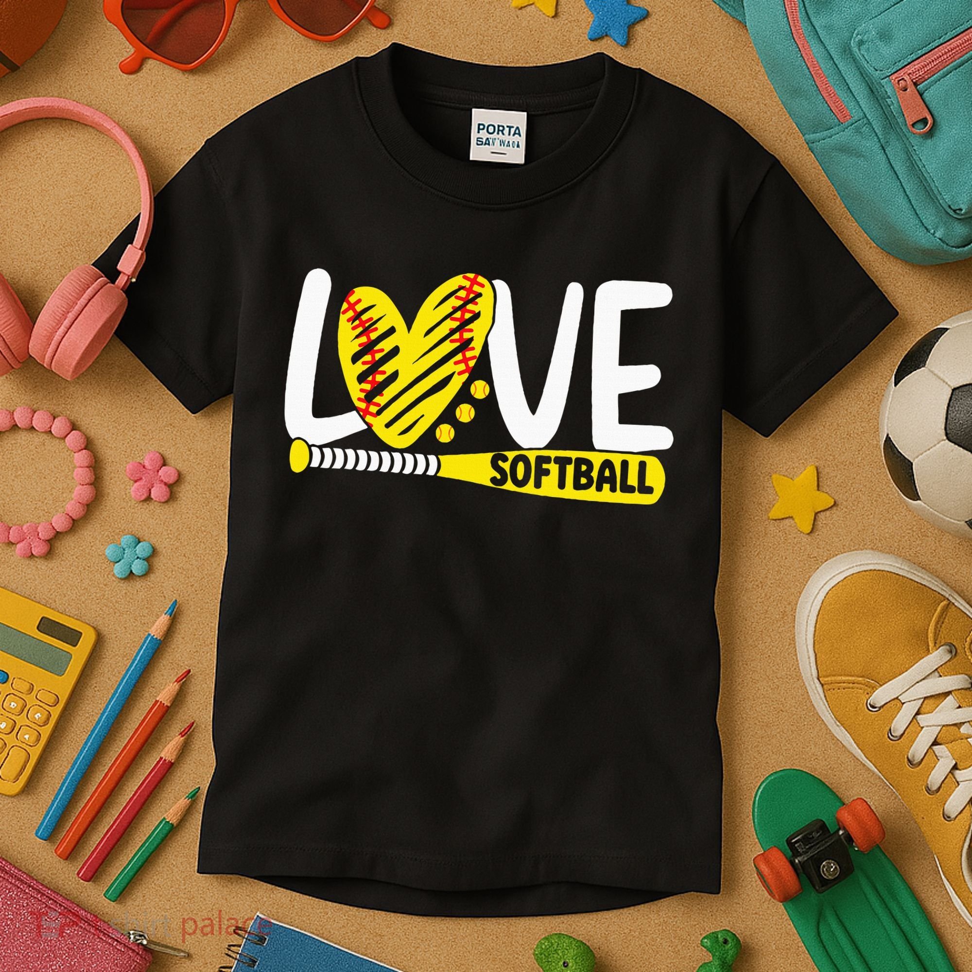 Softball For Love Softball Kids T-Shirt