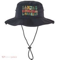 Santas Favorite Librarian Christmas Holiday Season Bucket Hat thumb 0