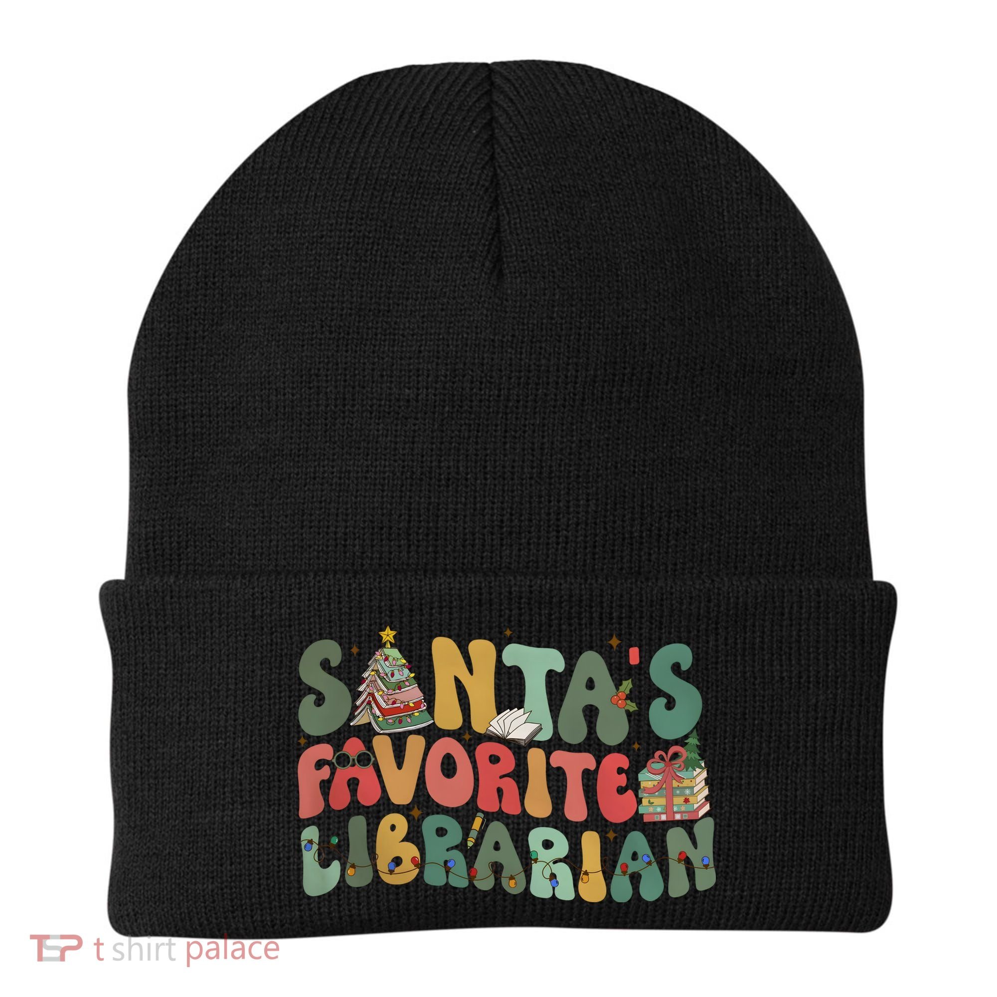 Santas Favorite Librarian Christmas Holiday Season Beanie