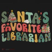 Santas Favorite Librarian Christmas Holiday Season Tank Top thumb 6