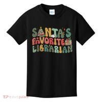 Santas Favorite Librarian Christmas Holiday Season Kids T-Shirt thumb 0