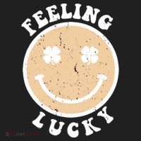 Shamrock Feeling Lucky Retro Smiley Women's Sweatshirt thumb 2
