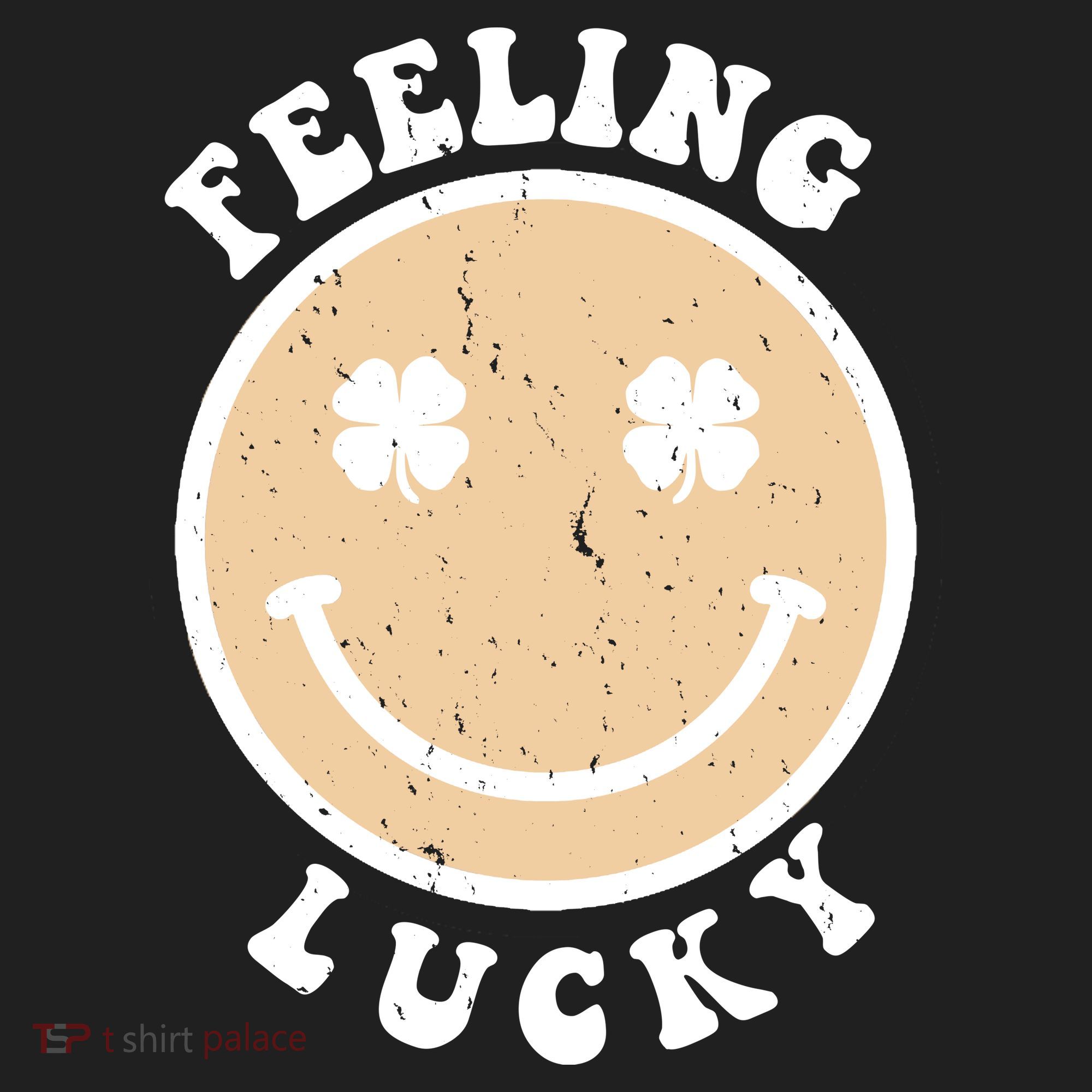 Shamrock Feeling Lucky Retro Smiley Women's Sweatshirt