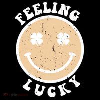 Shamrock Feeling Lucky Retro Smiley Toddler Hoodie thumb 2