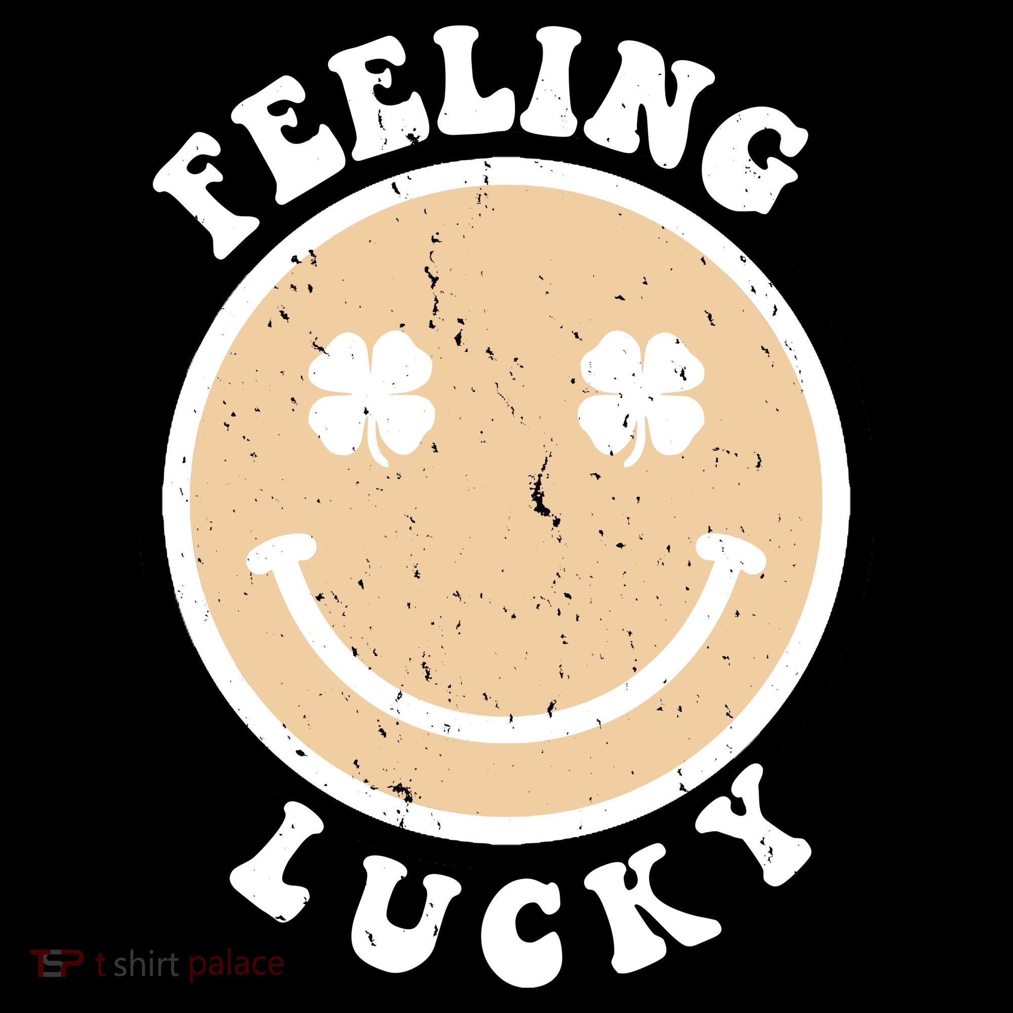 Shamrock Feeling Lucky Retro Smiley Tote Bag
