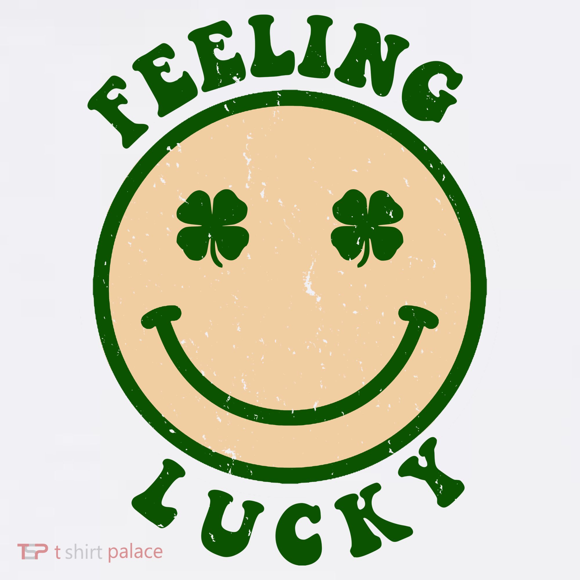 Shamrock Feeling Lucky Retro Smiley Pajama Set