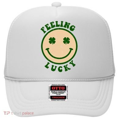 Shamrock Feeling Lucky Retro Smiley Hat