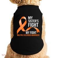 Sister's Fight My Fight Multiple Sclerosis Ms Warrior Gift Doggie Tank thumb 0