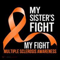 Sister's Fight My Fight Multiple Sclerosis Ms Warrior Gift Women's Hoodie thumb 2