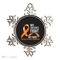 Sister's Fight My Fight Multiple Sclerosis Ms Warrior Gift Ornament thumb 0