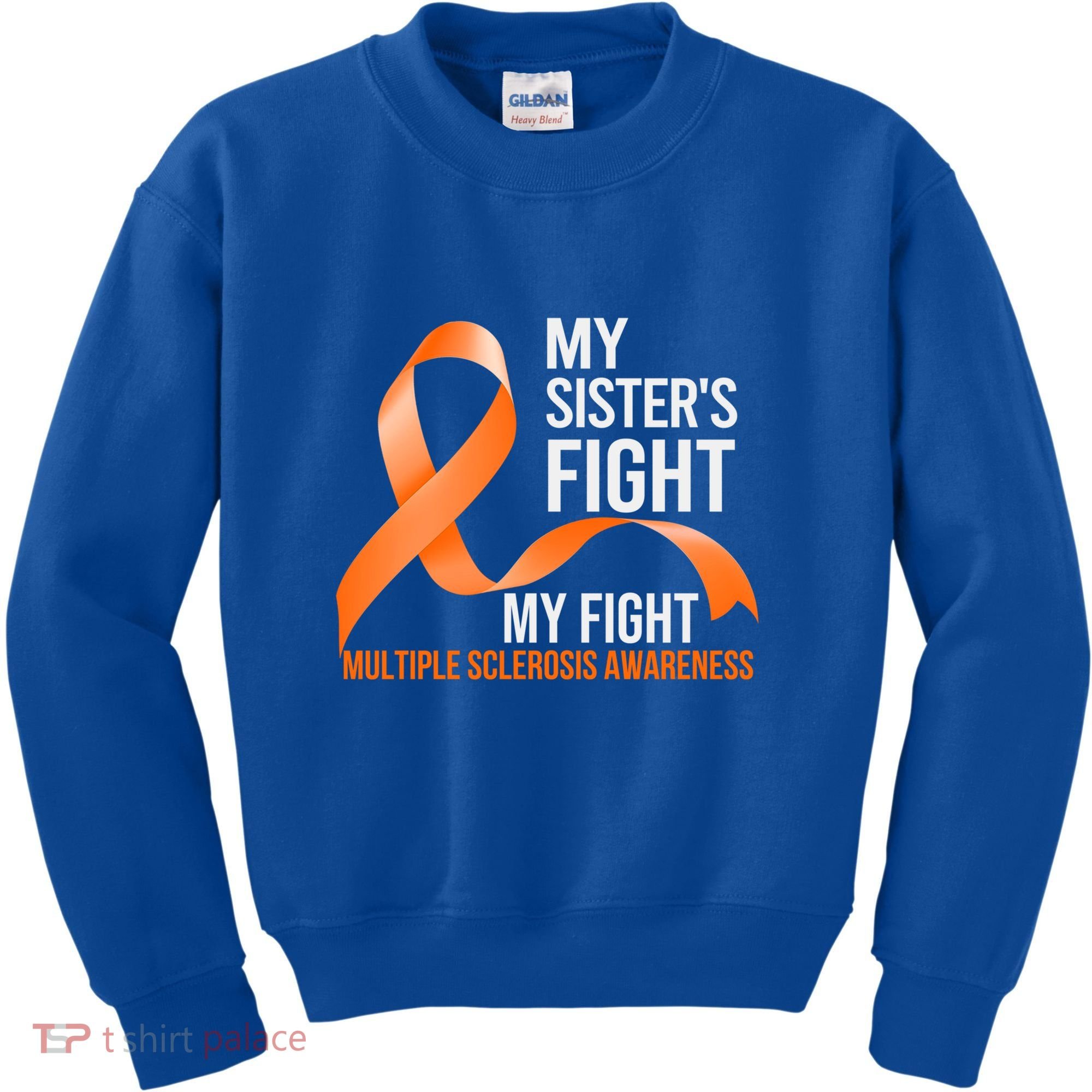 Sister's Fight My Fight Multiple Sclerosis Ms Warrior Gift Kids Sweatshirt