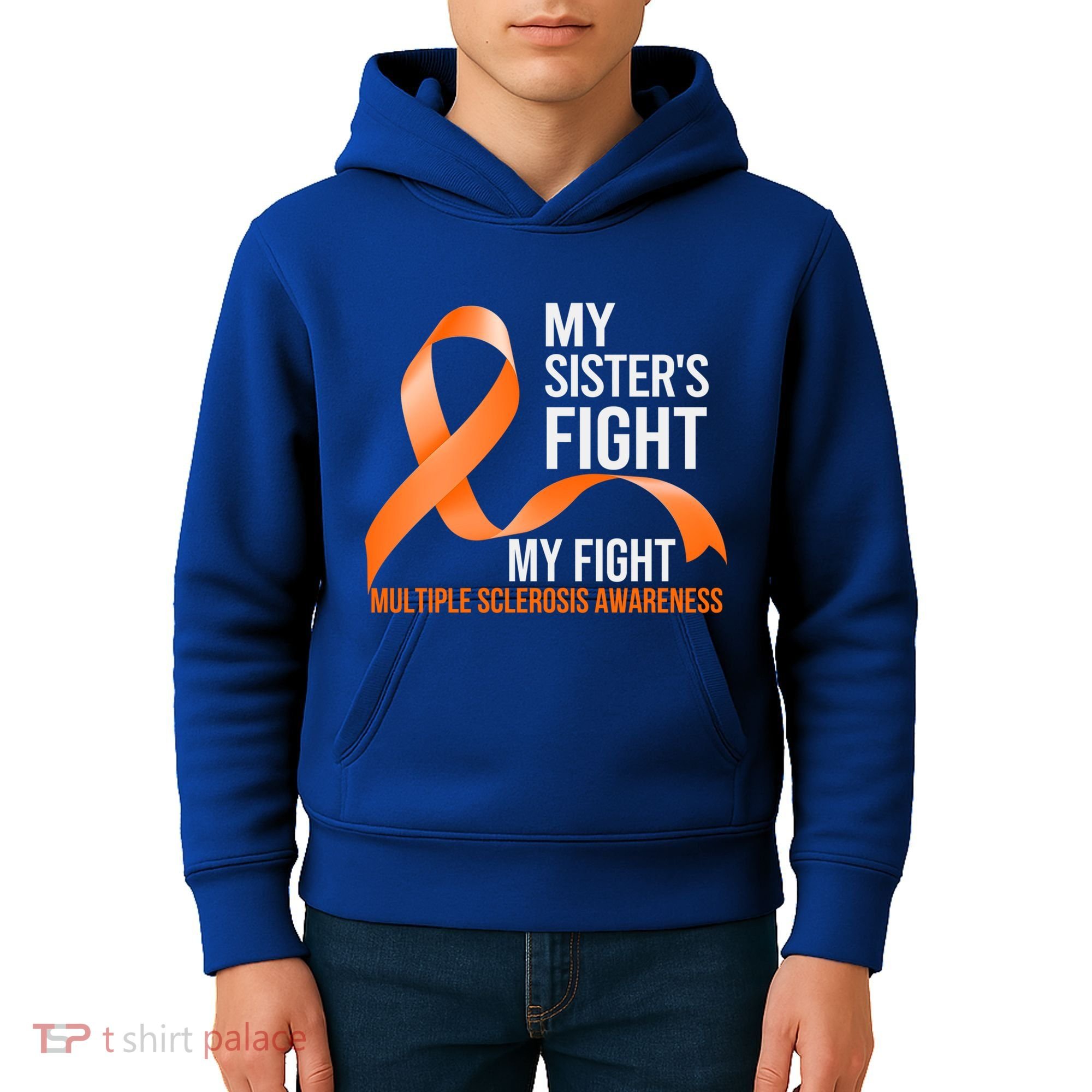 Sister's Fight My Fight Multiple Sclerosis Ms Warrior Gift Kids Hoodie